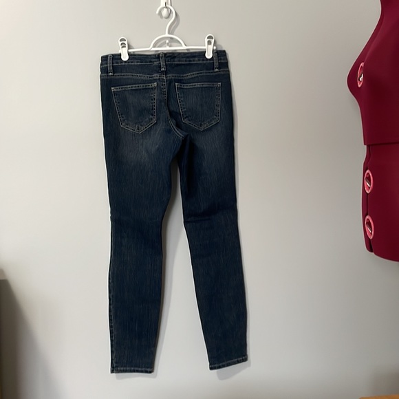 Nine West skinny cigarette leg distressed denim - Picture 3 of 7